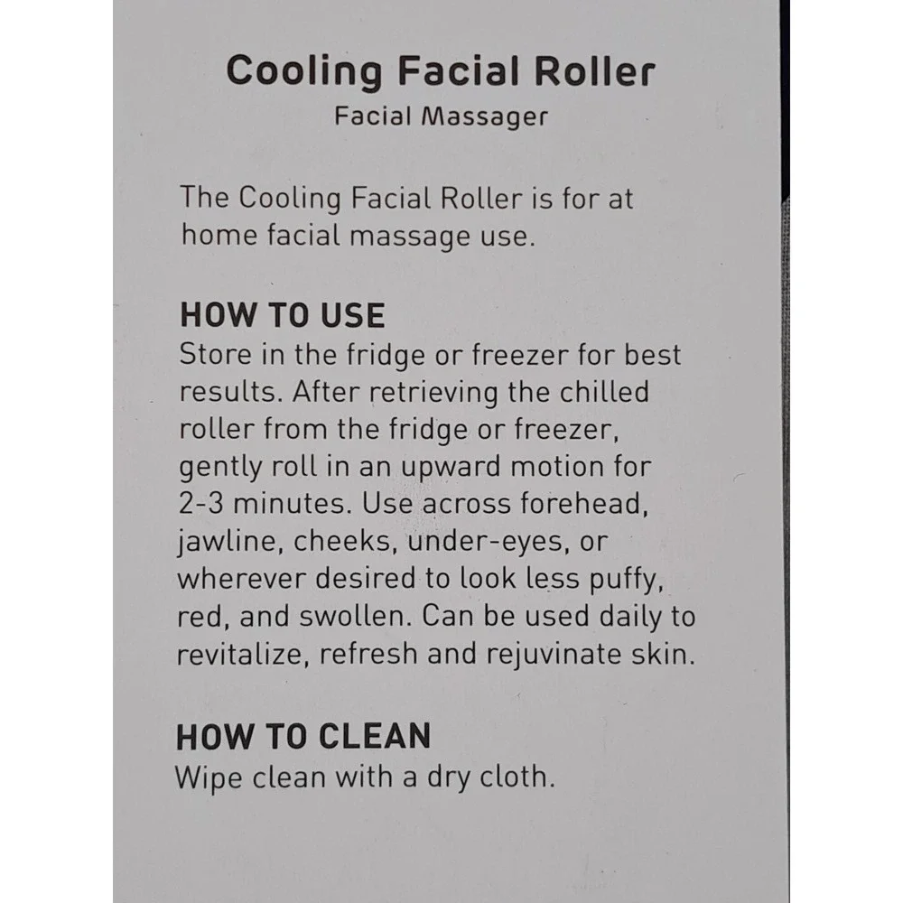 Studio Collection Cooling Facial Roller Soothes Irritated Skin Facial Massager
